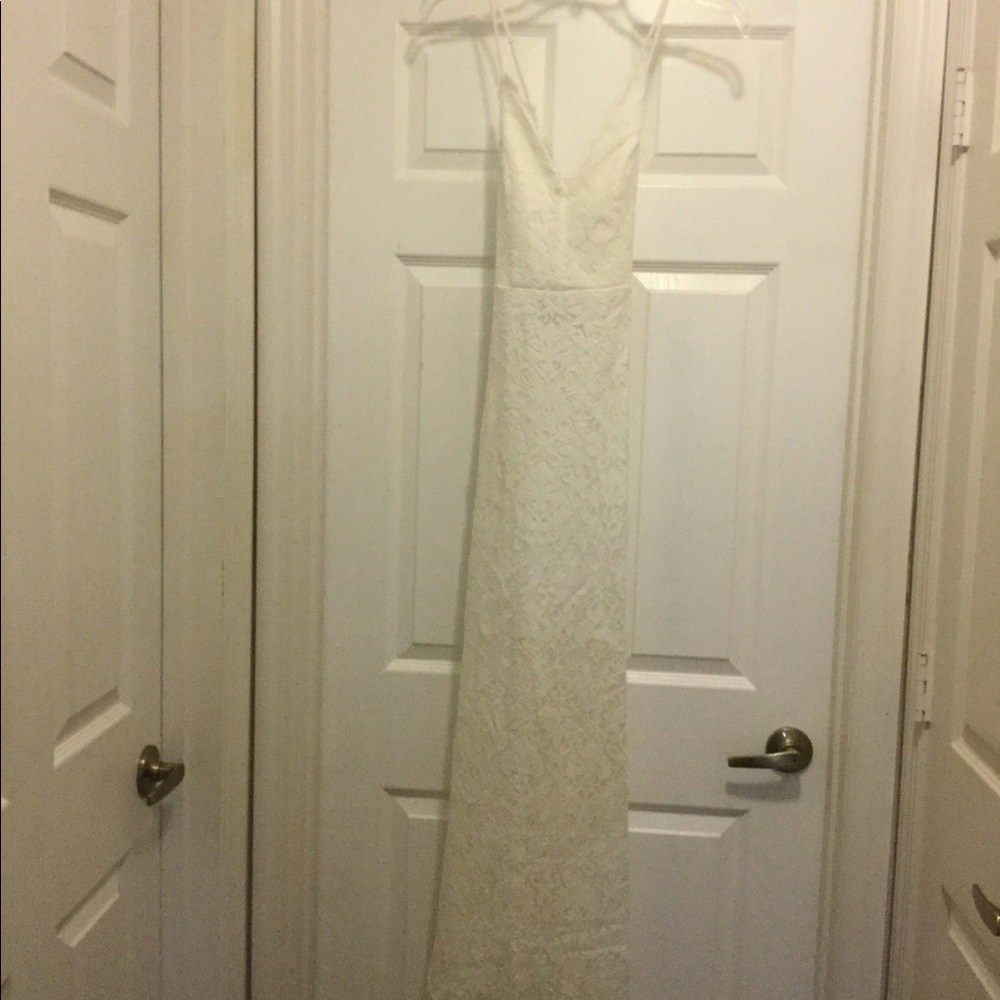 Lulus white “wedding” dress